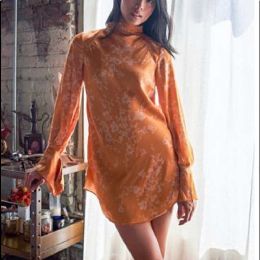 Free People Aries Printed Cutout Mini Dress - Picture 2 of 6